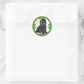 Cockapoo St Patrick's Day Quadratischer Aufkleber (Tasche)