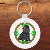 Cockapoo St Patrick's Day Schlüsselanhänger (Vorderseite)