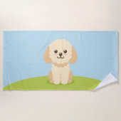 Cockapoo Strandtuch (Vorderseite)