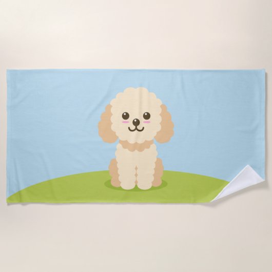 Cockapoo Strandtuch (Vorderseite)