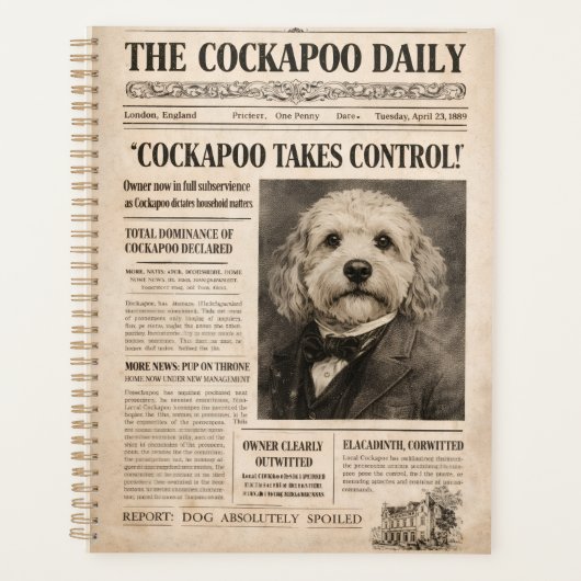Cockapoo Tagesplaner Planer (Vorderseite)
