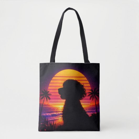Cockapoo-Tasche - Retro Cockapoo-Hundefan-Geschenk Tasche (Vorderseite)