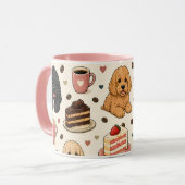 Cockapoo-Tasse Süßes Hundebesitzer-Geschenk | Kaff Tasse (Vorderseite Links)