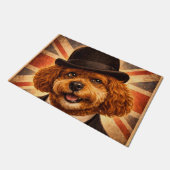 Cockapoo-Türmatte Hundeliebhaber Willkommensmatte Fußmatte (Schrägansicht)
