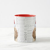 Cockapoo und Wof Art Weihnachten Tasse (Zentrum)