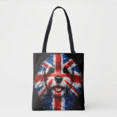 Cockapoo Union Jack British Dog Gift Tasche (Vorderseite)