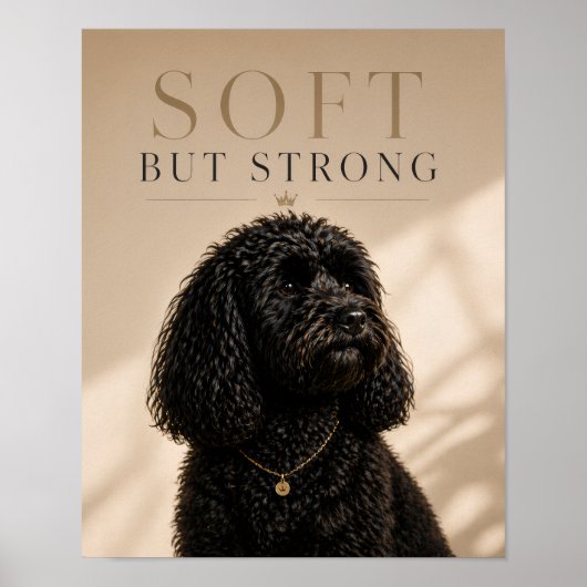Cockapoo Weich Aber Stark Wandkunst Druck Poster (Vorne)
