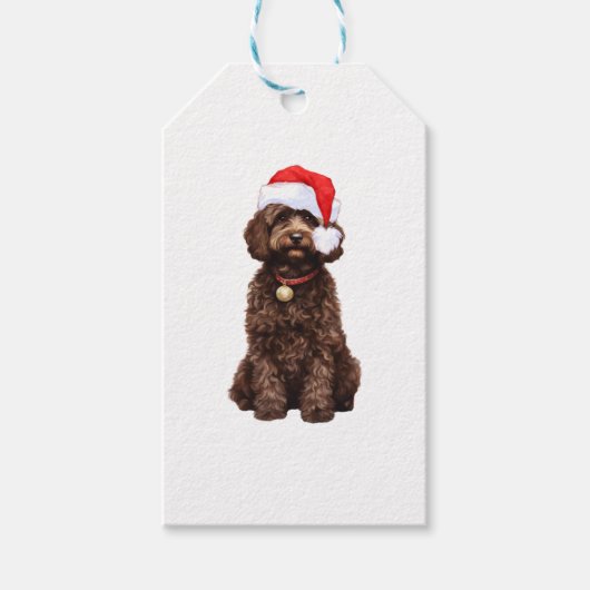 Cockapoo Weihnachten Geschenkanhänger (Vorderseite)