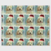 Cockapoo Weihnachten Geschenkpapier (Flach)