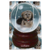 Cockapoo Weihnachten Mittlere Geschenktüte (Vorderseite)