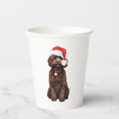 Cockapoo Weihnachten Pappbecher (Vorderseite)