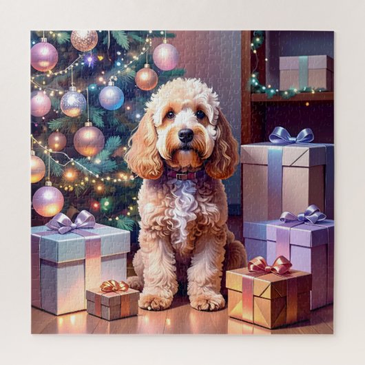 Cockapoo Weihnachten Puzzle (Vertikal)