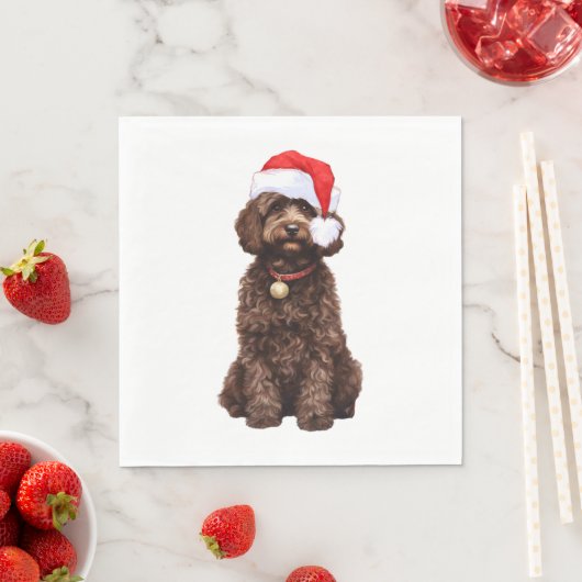 Cockapoo Weihnachten Serviette (Beispiel)