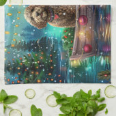 Cockapoo Weihnachtliche Reise Geschirrtuch (Gefaltet)