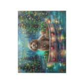 Cockapoo Weihnachtliche Reise Notizblock (Rotiert)