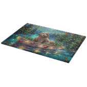 Cockapoo Weihnachtliche Reise Schneidebrett (Ecke)