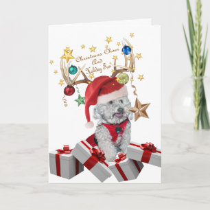 Cockapoo Weihnachtsbeifall u. -spaß Feiertagskarte