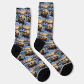 Cockapoo-Weihnachtsboot-Feiertag Socken (Rechts)