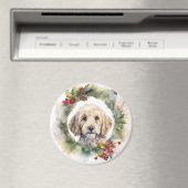 Cockapoo Weihnachtsfeier Festliche Jungfrau Magnet (In Situ (Geschirrspüler))