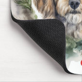 Cockapoo Weihnachtsfeier Festliche Jungfrau Mousepad (Ecke)