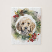 Cockapoo Weihnachtsfeier Festliche Jungfrau Puzzle (Vertikal)