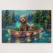 Cockapoo Weihnachtsfest Reise Puzzle (Horizontal)