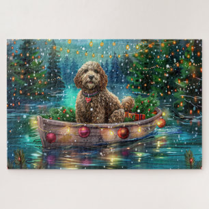 Cockapoo Weihnachtsfest Reise Puzzle