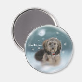 Cockapoo Weihnachtsgeschenke Magnet (Vorderseite/Rückseite)