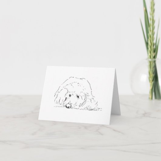 Cockapoo-Welpe, Geschenkideen für Hundebesitzer Dankeskarte (Vorderseite)