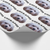 Cockapoo Welpe Geschenkpapier (Ecke)