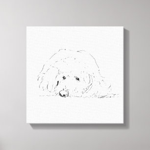 Cockapoo-Welpenposter, Geschenkideen für Hundebesi Leinwanddruck