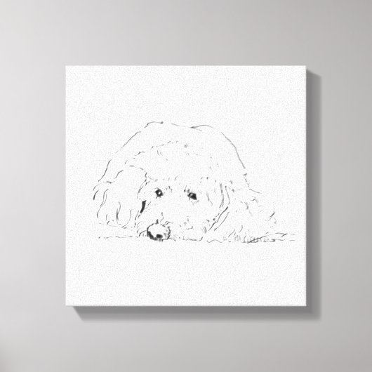 Cockapoo-Welpenposter, Geschenkideen für Hundebesi Leinwanddruck (Vorderseite)