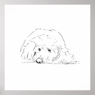 Cockapoo-Welpenposter, Geschenkideen für Hundebesi Poster
