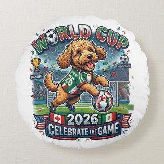 Cockapoo-Weltmeisterschaft 2026 Rundes Kissen