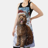 Cockapoo Winter Wunderland Weihnachtsfreuden Schürze (InSitu)