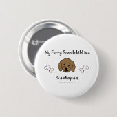 CockapooBrown Button (Vorne & Hinten)