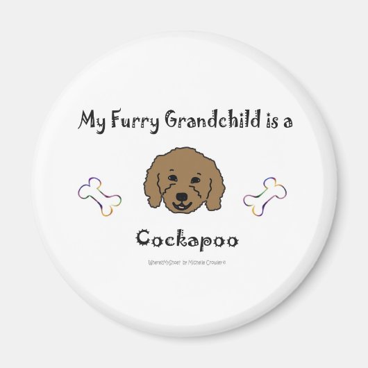 CockapooBrown Magnet (Vorne)