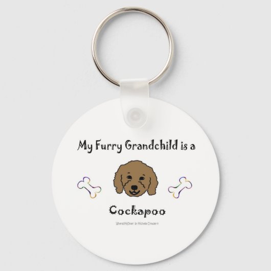 CockapooBrown Schlüsselanhänger (Vorderseite)