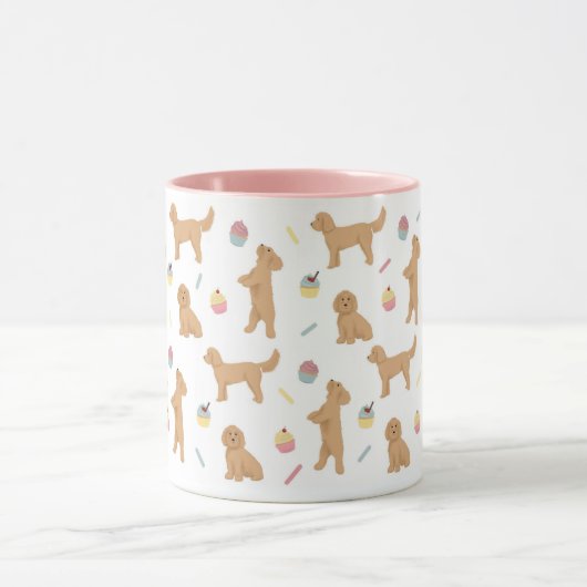 Cockapoos und Cupcakes Tasse (Zentrum)