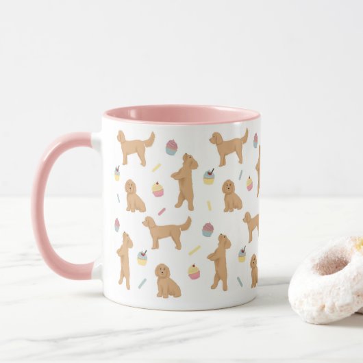 Cockapoos und Cupcakes Tasse (Mit Donut)