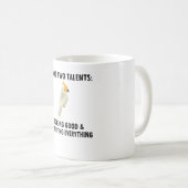 Cockatiel-Besitzer gibt Bird Cockatiel Parrot Love Kaffeetasse (VorderseiteRechts)