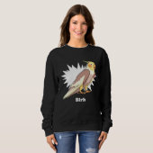 Cockatiel Birb Meme Yellow Cute Bird for Parrot Ow Sweatshirt (Vorne ganz)