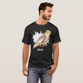 Cockatiel Birb Meme Yellow Niedlich Bird for Parro T-Shirt (Vorne ganz)
