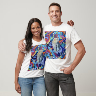 Cockatiel Bird Freedom Joy Pet Maureen Girard Anim T-Shirt
