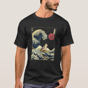 Cockatiel Bird Japanese Kanagawa Wave Funny Surf A T-Shirt