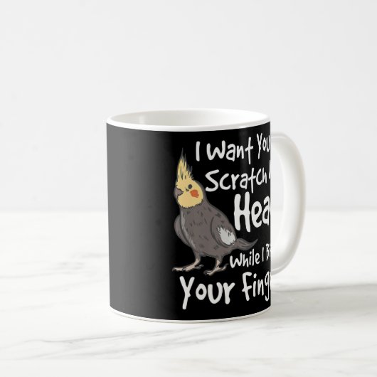 Cockatiel Bird Parrot Cockatiel Kaffeetasse (VorderseiteRechts)