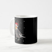 Cockatiel Bird Weihnachtsmann Weihnachtsweih Kaffeetasse (Vorderseite Links)