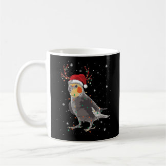 Cockatiel Bird Weihnachtsmann Weihnachtsweih Kaffeetasse