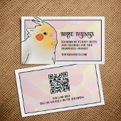 Cockatiel Bird Züchter Parrot Toy Social Media QR Visitenkarte