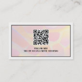 Cockatiel Bird Züchter Parrot Toy Social Media QR Visitenkarte (Rückseite)